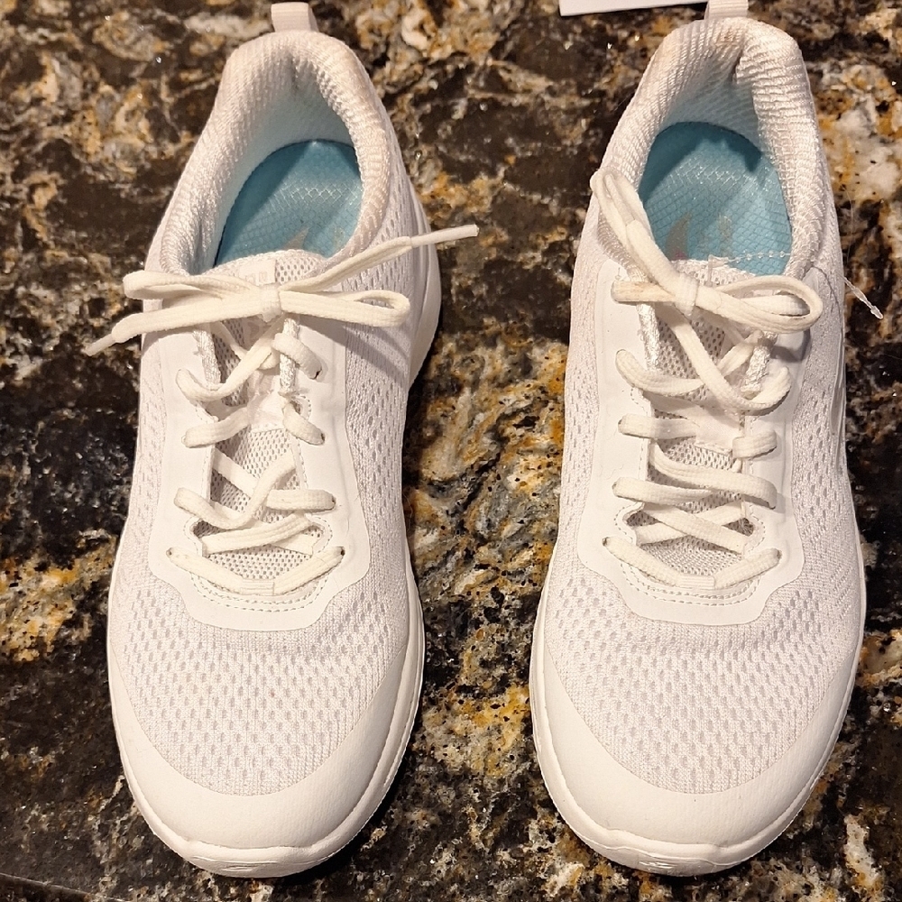 Skechers Women's White Mesh Sneakers